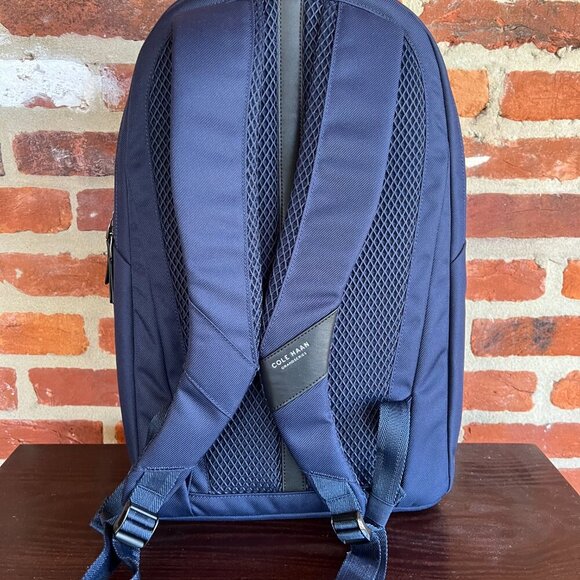 EUC Cole Haan Go To Backpack Triboro Nylon in Navy Blue - Picture 4 of 12